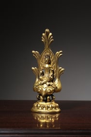 Chinese Gilt Bronze Buddha Statue