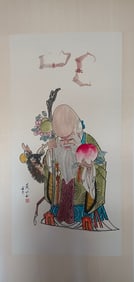 Chinese Ink Color Scroll Painting