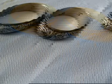 Pair of Antique Chinese Bangles Mark