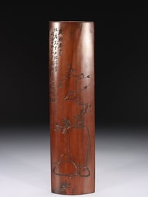 Chinese Bamboo Carved Panel