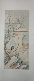 Chinese Ink Color Scroll Painting