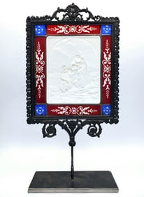 Antique KPM Lithopane Bronze Frame