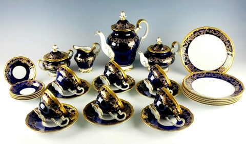 Germany Weimar Katharina Cobalt Gold Porcelain