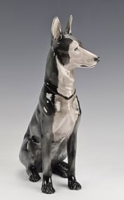 Lrg German Rosental Porcelain Dog Figurine