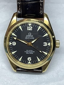 Omega 18K Gold Seamaster Railmaster Men's Watch