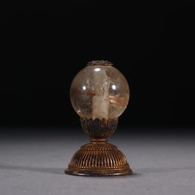 Chinese Crystal Hat Finial
