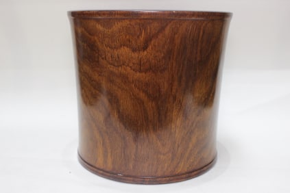 Large Chinese Huanghuali Wood Brushpot