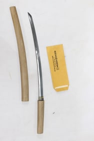 AntiqueJapanese Long WAKIZASHI Sword w Certificate