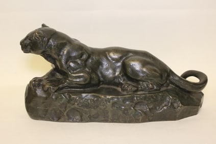 Signed"Barye" Bronze Tiger