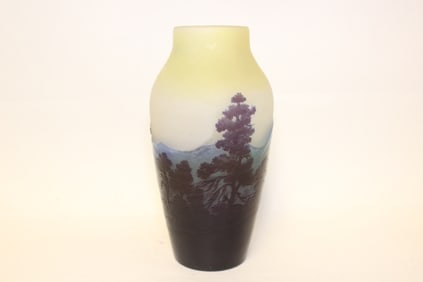 Fine Emile GALLE 4 Colors Mountain Vase