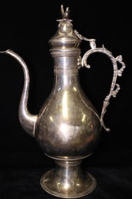 Middle-East Vintage Silver Plate Ewer