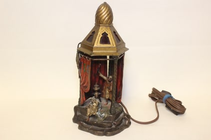 19th.C Vienna Bronze Table Lamp