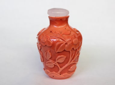 Chinese Red Glass Snuff Bottle