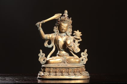 Chinese Gilt Bronze Buddha Statue