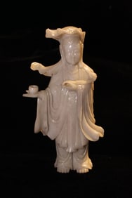 Chinese Carved Guanyin Figural