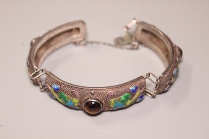Enamel Silver Bracelet