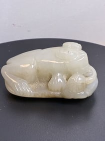 Chinese Jade Carved Frog