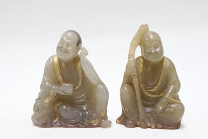 Chinese Soapstone Carved Luohan Seals