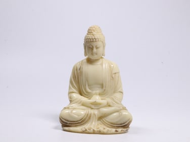 Chinese Glass Buddha Statue,Mark