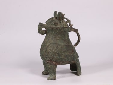 Chinese Bronze Footed Vessel