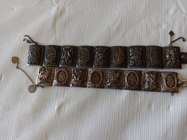 Antique Chinese Silver Bangles