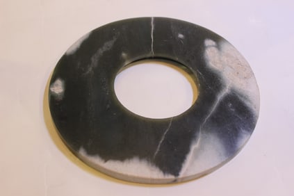 Chinese Jade Carved Bi Disc