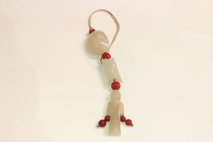 Chinese Carved Jade Figural Pendant