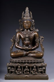 Chinese Mix-Metal Buddha Sculpture