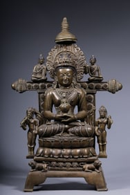 Chinese Mix-Metal Buddha Sculpture