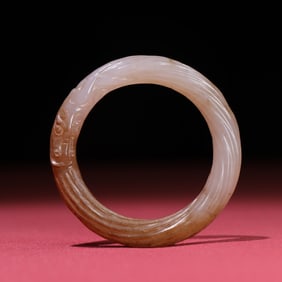 Chinese Han Jade Carved Ring/Bangle