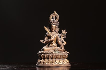 Chinese Gilt Bronze Buddha Statue