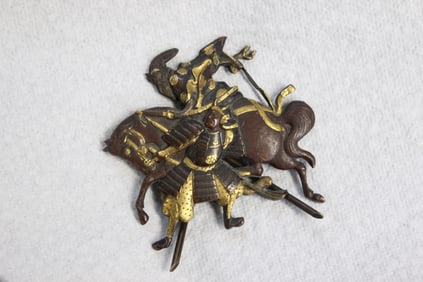 Japanese Mix-Metal Figural and Horse