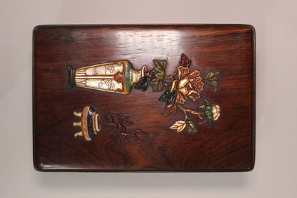 Chinese Huanghuali Wood Jewelry Case