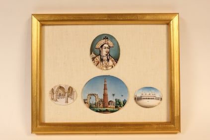 Antique Indian Miniature in Frame