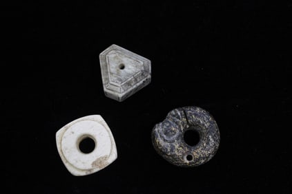 Three Chinese Jade Carved Toggles