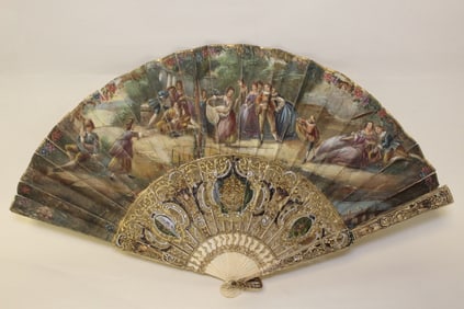 Good French Hand Paint Fan