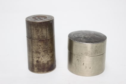 Two Vintage Chinese Copper Cases