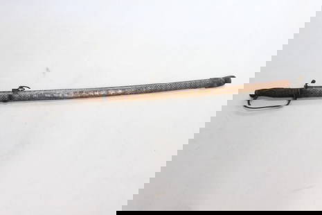Japanese Katana Sword: Japanese Katana Sword. Dimension: Overall is 32"L and the blade is 24 1/2"L