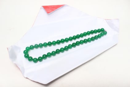 A Green Beads Necklace