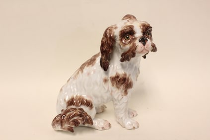 Meissen-Bologna Dog Porcelain Dog