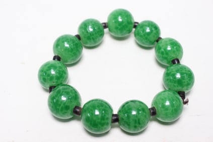 Green Beads Bracelet