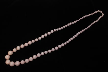 Angel Skin Coral Bead Necklace
