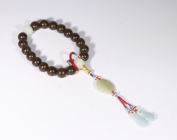 Chinese Chengxiang Wood Prayer Bracelet