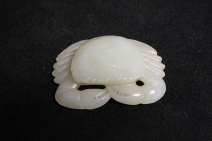 Chinese Jade Carved Crab