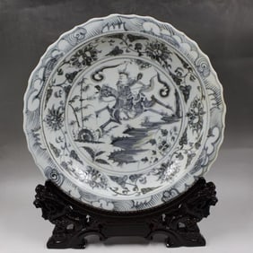 Chinese Blue and White Porcelain Charger