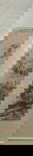 Chinese Ink Color Landscape Painting: Chinese Ink Color Landscape Painting. (31x123cm)