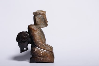 Chinese Archaic Jade Carved Figural