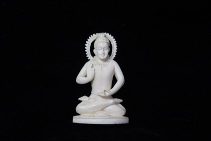 Hand Carved Bone Buddha Figural