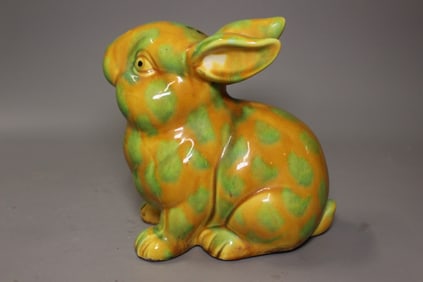 Chinese Sancai Porcelain Rabbit