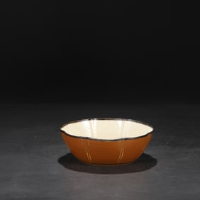 Chinese Ding Porcelain Bowl w Silver Mount